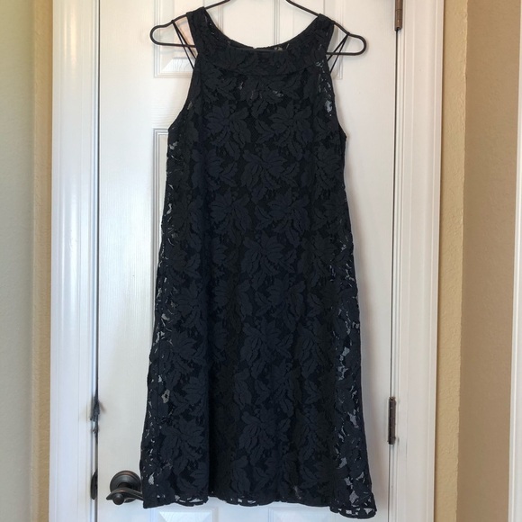 D. Exterior Italian Made Lace Mini Shift Dress S - Picture 2 of 10